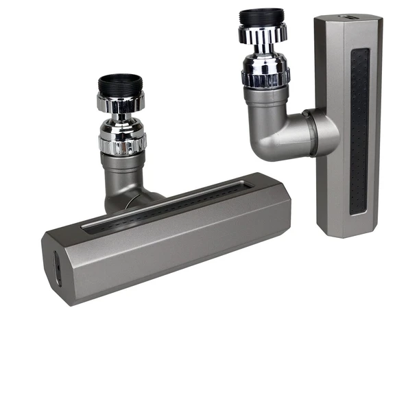 SİYAH  GENİŞ  360 DERECE DÖNEBİLENOYNAR BAŞLIK - 4 MOD  PERLATÖR ŞELALE MUSLUK UCU KTX-3288 (5250) ürün görseli 1