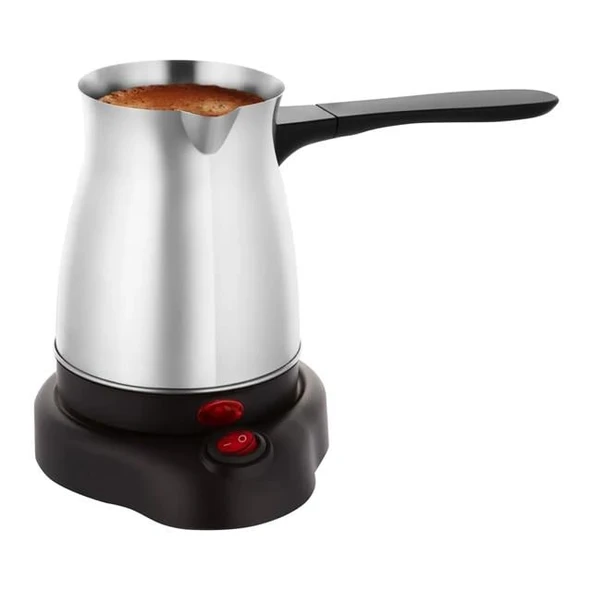 Crown CRW-7104 600W 6 Fincan Elektrikli Türk Kahve Makinesi Paslanmaz Çelik Inox Cezve AC220V ürün görseli 1