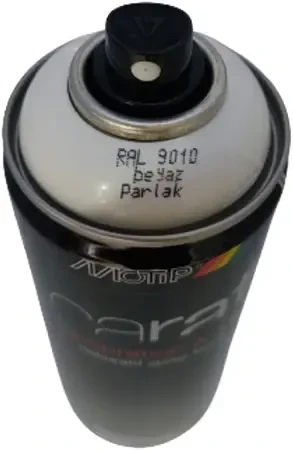 Motip Carat Ral 9010 Parlak Beyaz Akrilik Boya 400 ml Germany - 3