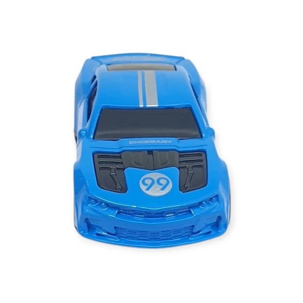 Çek Bırak Metal Küçük Arabalar 8 cm - SH40031 - Mavi Racing - Resim 4