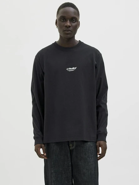 Jack Jones Soho Bisiklet Yaka Relax Fit Erkek Sweat 12278788 - Resim 2