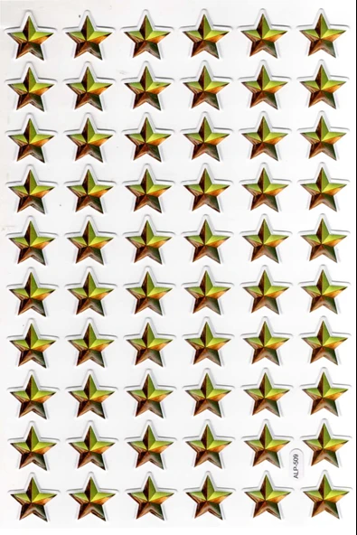 Sticker Kabartmalı A4 Boyutunda Stiker Defter, Planlayıcı Etiket-(lim509) - Yıldız - Resim 2