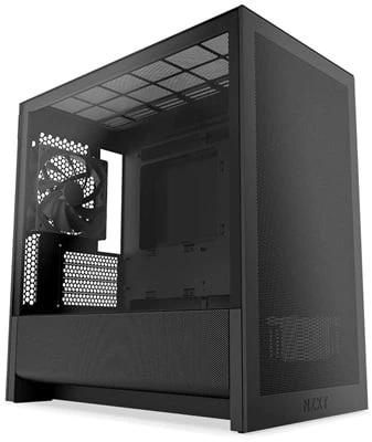 NZXT H3 Flow 2025 CC-H31FB-01 1 Fanlı mATX Siyah Bilgisayar Kasası ürün görseli 1