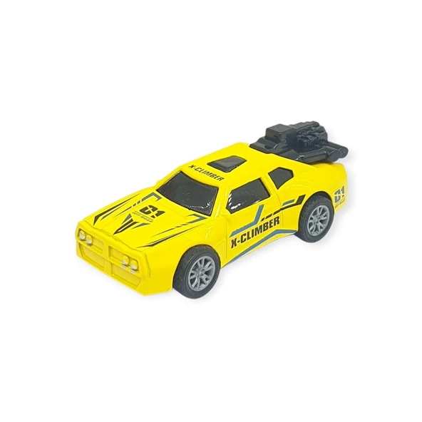 Çek Bırak Metal Küçük Arabalar 8 cm - SH40031 - Sarı ürün görseli