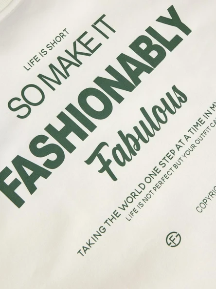 Jjxx Sandra Loose Fit Uzun Kadın Sweat 12287883 - Resim 5