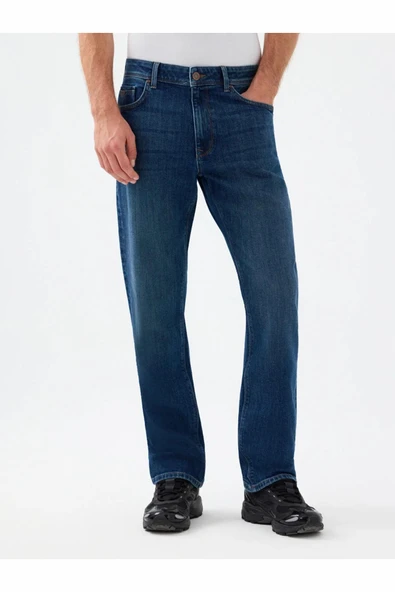 Loft TerryBrown Lukas Dark Wash Erkek Jean Pantolon LF2037013 - Resim 2