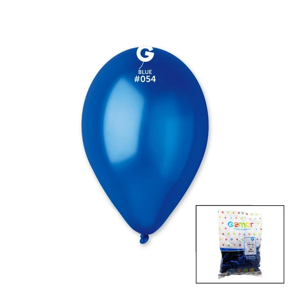 GM-110-36-54 METALİK - MAVİ BALON 11'' - 28CM - 100 PARÇA (5250)