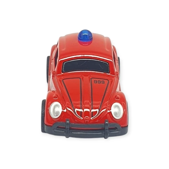 Çek Bırak Metal Küçük Arabalar 8 cm - SH40031 - İtfaiye Vosvos - Resim 4