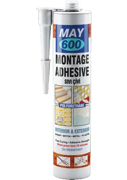 MAY600 Pu Sıvı Çivi Şeffaf 300ML