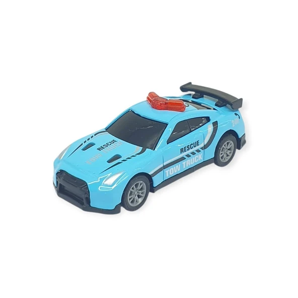Çek Bırak Metal Küçük Arabalar 8 cm - SH40031 - Açık Mavi ürün görseli