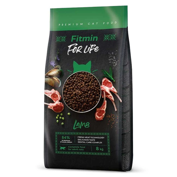 Fitmin Forlife Lamb Kuzulu Yetişkin Kedi Maması 8 Kg ürün görseli 1
