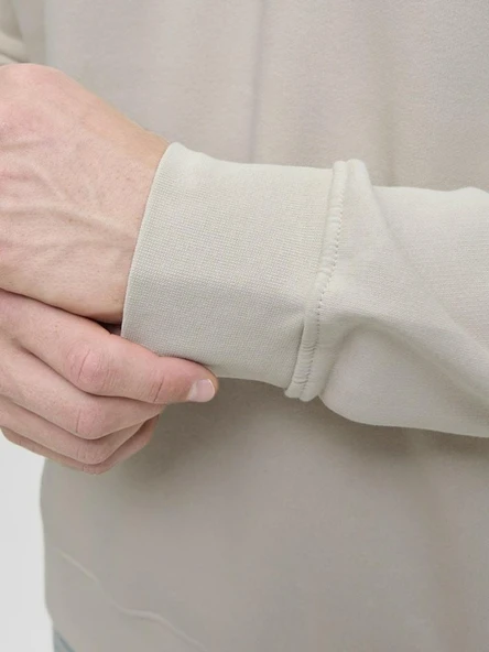 Jack Jones Soho Relax Fit Yaka Fermuarlı Erkek Sweat 12278793 - Resim 5