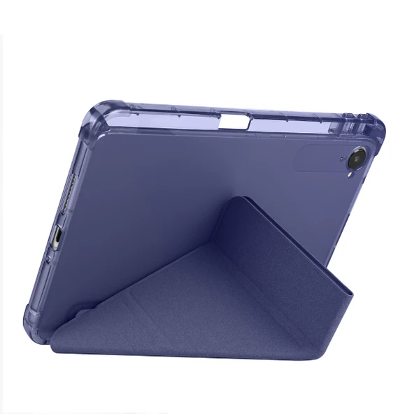 Redmi Pad K 8.8 inç Uyumlu Kalem Bölmeli Uyku Modlu Katlanabilir Trifolding Tablet Kılıfı - Resim 10