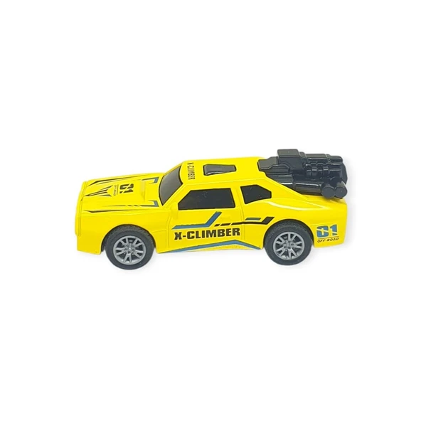 Çek Bırak Metal Küçük Arabalar 8 cm - SH40031 - Sarı - Resim 2