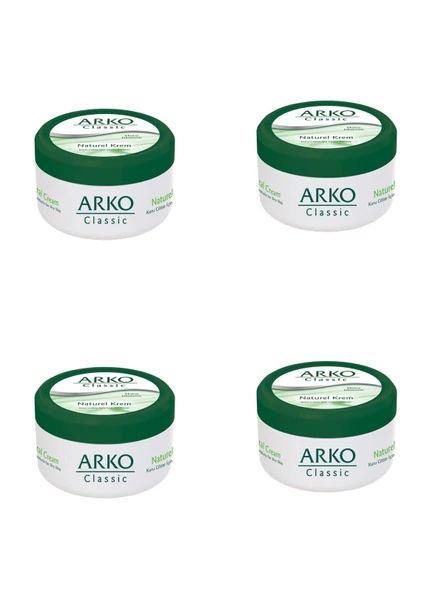4 ADET ARKO CLASSİC NATUREL EL KREMİ 150ML (5250)