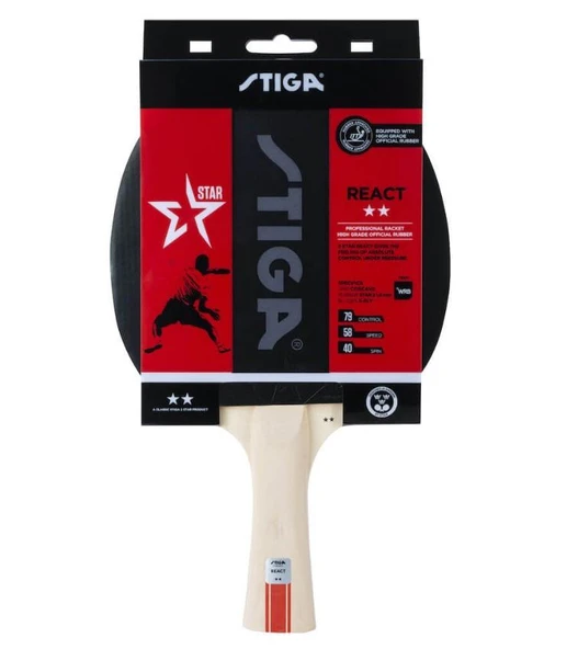 Stiga Bat React-2 Star Masa Tenis Raketi 1212-8418-01 - 1