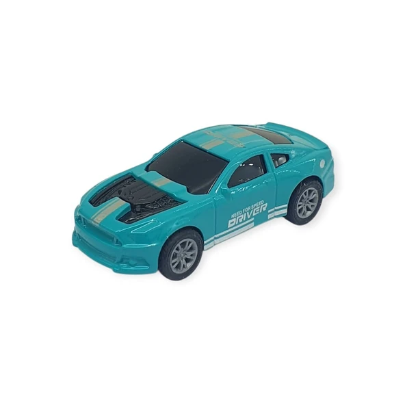 Çek Bırak Metal Küçük Arabalar 8 cm - SH40031 - Turkuaz Need For Speed ürün görseli