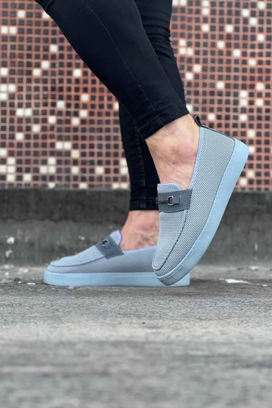 Blax Wagoon WG060 Gri Triko Babet Erkek Casual Ayakkabı ürün görseli 1