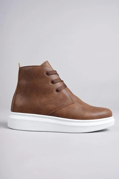 aradimtaradim SLW207 Oslo Bağcıklı Cilt Erkek Günlük Spor Bot BT Taba - Resim 6