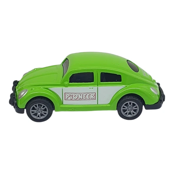 Çek Bırak Metal Küçük Arabalar 8 cm - SH40031 - Yeşil Vosvos - Resim 2