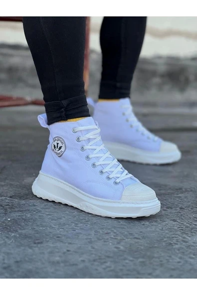 aradimtaradim Wagoon WG017 Beyaz Erkek Yarım Bilek Casual Ayakkabı ürün görseli 1