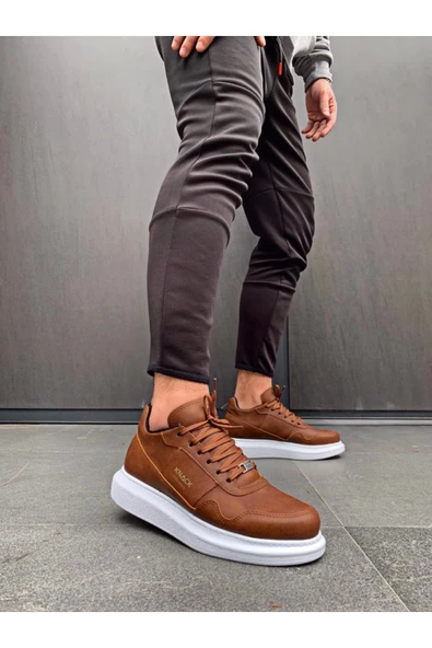 aradimtaradim Knack Yüksek Taban Günlük Ayakkabı 040 Taba ürün görseli 1