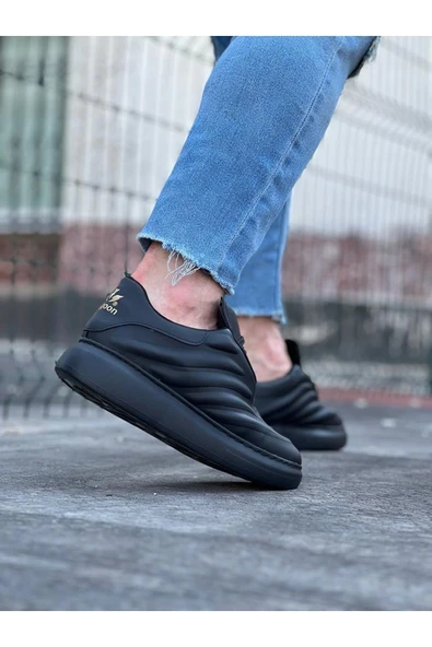 Byshoes WG094 Kömür Cilt Erkek Casual Ayakkabı - Resim 3