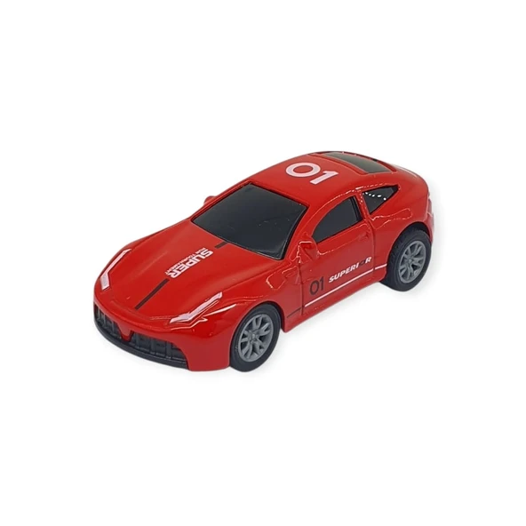 Çek Bırak Metal Küçük Arabalar 8 cm - SH40031 - Kırmızı ürün görseli