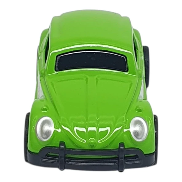 Çek Bırak Metal Küçük Arabalar 8 cm - SH40031 - Yeşil Vosvos - Resim 4