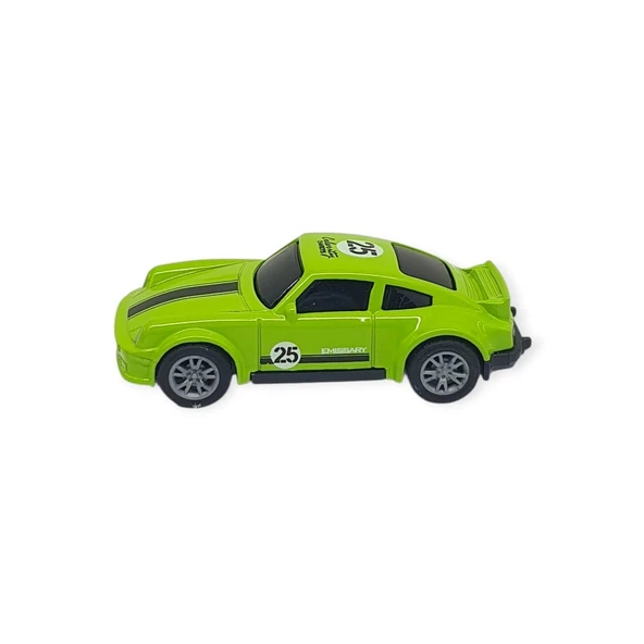 Çek Bırak Metal Küçük Arabalar 8 cm - SH40031 - Açık Yeşil - 2
