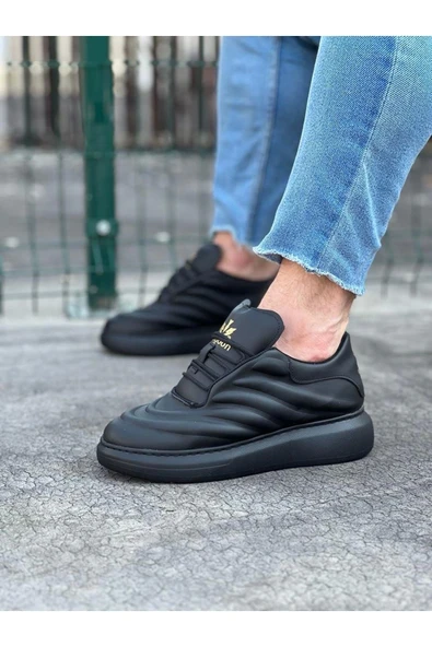 Byshoes WG094 Kömür Cilt Erkek Casual Ayakkabı - Resim 4