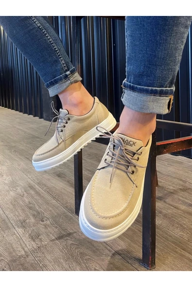 ftclothing Terzi Bey Günlük Ayakkabı T12 Vizon Süet - Resim 3