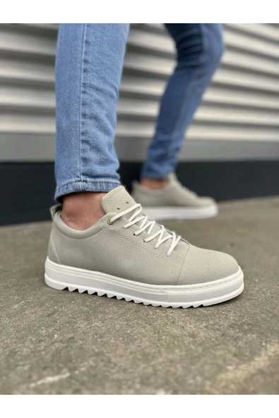 Joy Ayakkabı JY152 Cool Bağcıklı Süet Erkek Günlük Spor Klasik Ayakkabı SBT - Gri ürün görseli