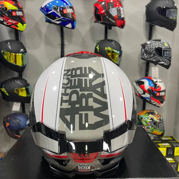 Thunder 4 SV Freeway A5 Parlak Kapalı Kask - Resim 6