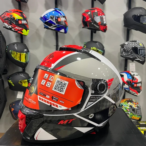 Thunder 4 SV Freeway A5 Parlak Kapalı Kask - Resim 3