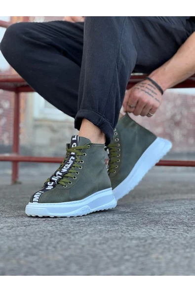 Hera Giyim Wagoon WG03 Haki Erkek Yarım Bilek Bot - Resim 3