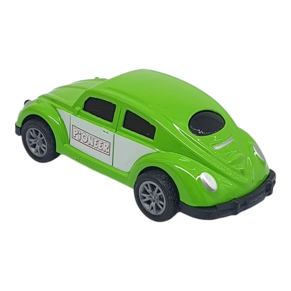 Çek Bırak Metal Küçük Arabalar 8 cm - SH40031 - Yeşil Vosvos - Resim 3