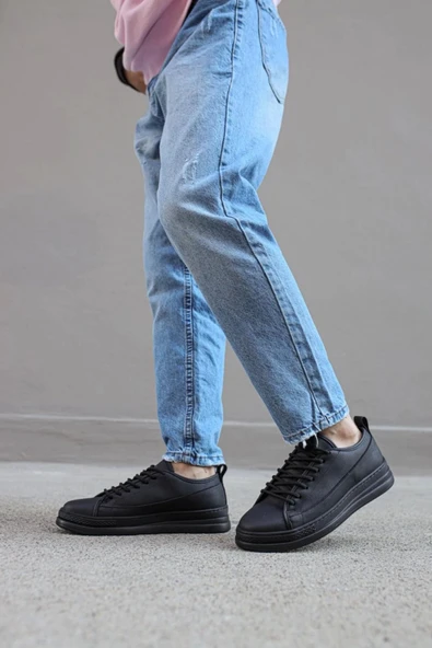 xramburada Sneakers Ayakkabı 010 Siyah (Siyah Taban) - Resim 6