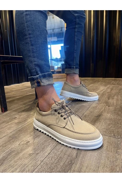 ftclothing Terzi Bey Günlük Ayakkabı T12 Vizon Süet - Resim 4