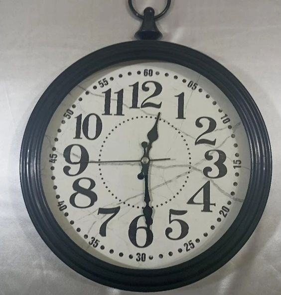 Dekoratif Köstekli Duvar Saati 40+30