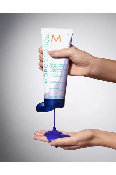 Moroccanoil Blonde Perfecting Purple Saç Bakım Kremi 200 ml - Resim 5