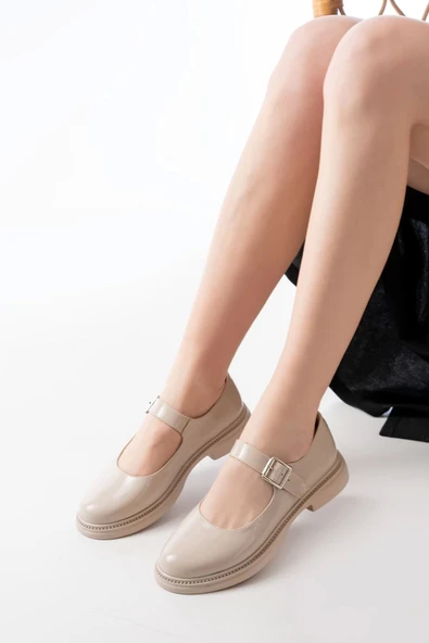 infon shoes creation Bej Rugan Günlük Ayakkabı - Resim 5