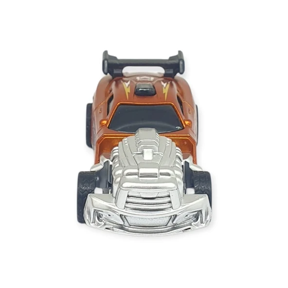 Çek Bırak Metal Küçük Arabalar 8 cm - SH40031 - Turuncu - 4