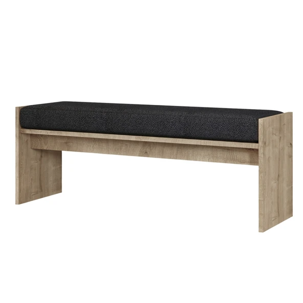 Pearl Bench – Modern Tasarım Antre, Mutfak, Yatak Odası, Balkon Oturma Bankı, Kolay Kurulum, Safir Meşe - 4