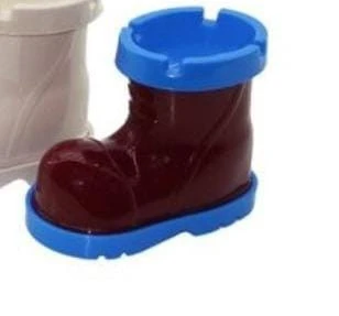 Bot Tasarımlı Kokusuz Küllük Bordo Mavi Plastik Bordo Asimetrik TR - 2