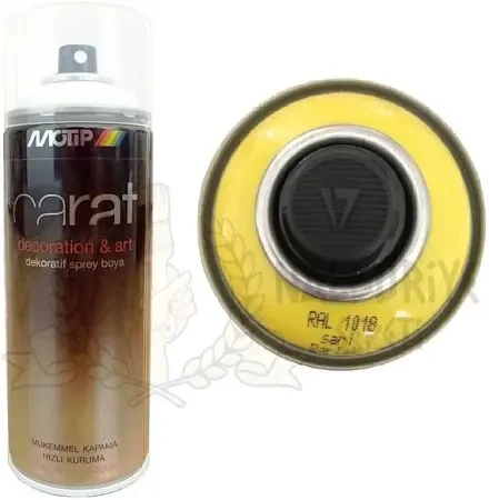 Motip Carat Ral 1018 Sarı Boya 400 ml Germany