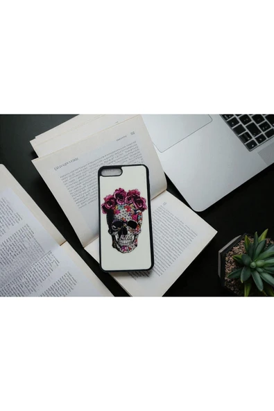 Kılıfx İPhone 8 Plus için Kılıf, iPhone 7 Plus Kılıf, Kurukafa Tasarımlı Premium Kılıf - Resim 3