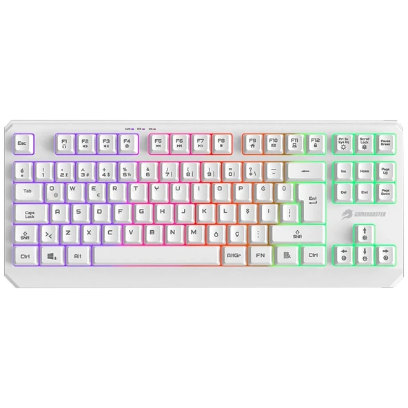 GameBooster G75 Elya Rainbow Aydınlatmalı Beyaz TKL Membrane Gaming Klavye ürün görseli