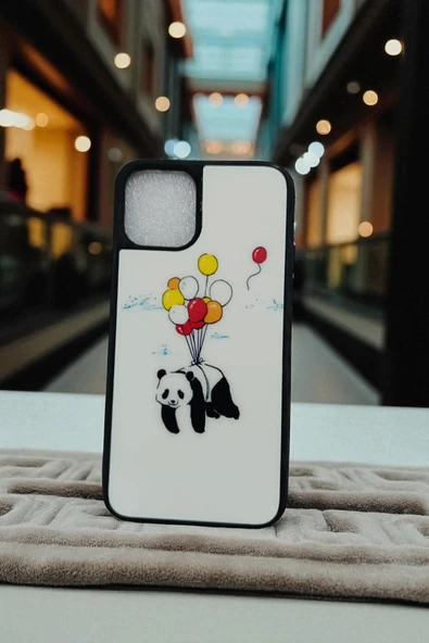 Kılıfx Apple iPhone 11 PRO Uyumlu Uçan Panda Love Tasarım Baskılı Kılıf - 3