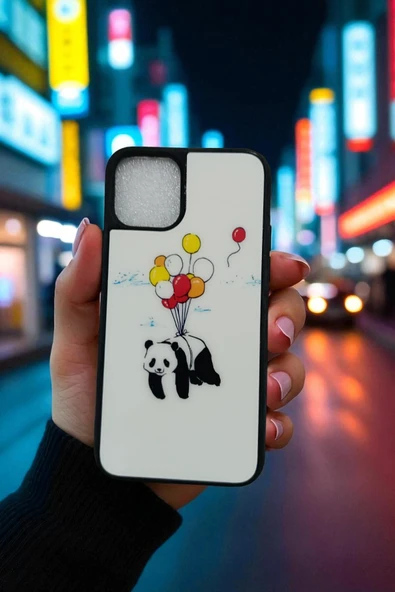 Kılıfx Apple iPhone 11 PRO Uyumlu Uçan Panda Love Tasarım Baskılı Kılıf - 2